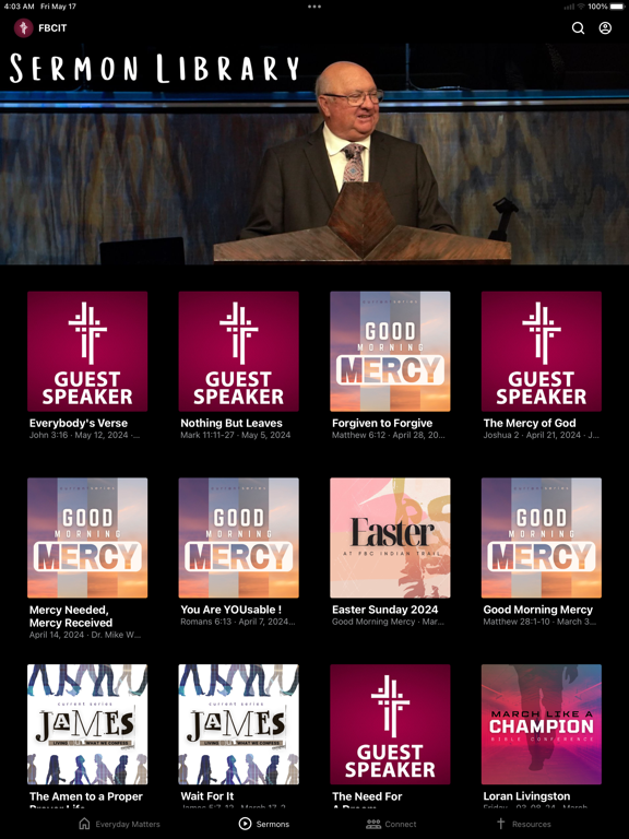 Screenshot #5 pour First Baptist Indian Trail