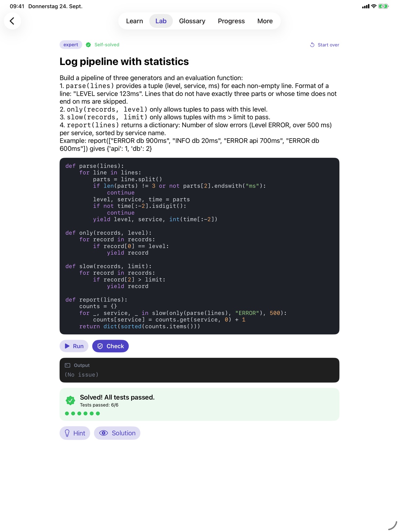 Screenshot 10 of Python for Pros: Code Lab