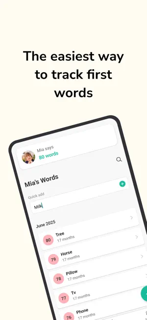 Baby Talk: Track first words screenshot 2