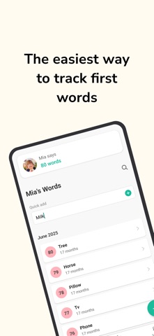 Baby Talk: Track first words screenshot