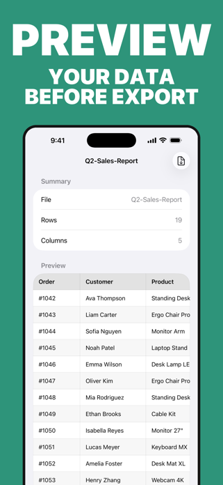 CSV to Excel: Spreadsheet Pro Screenshot 2 of 4