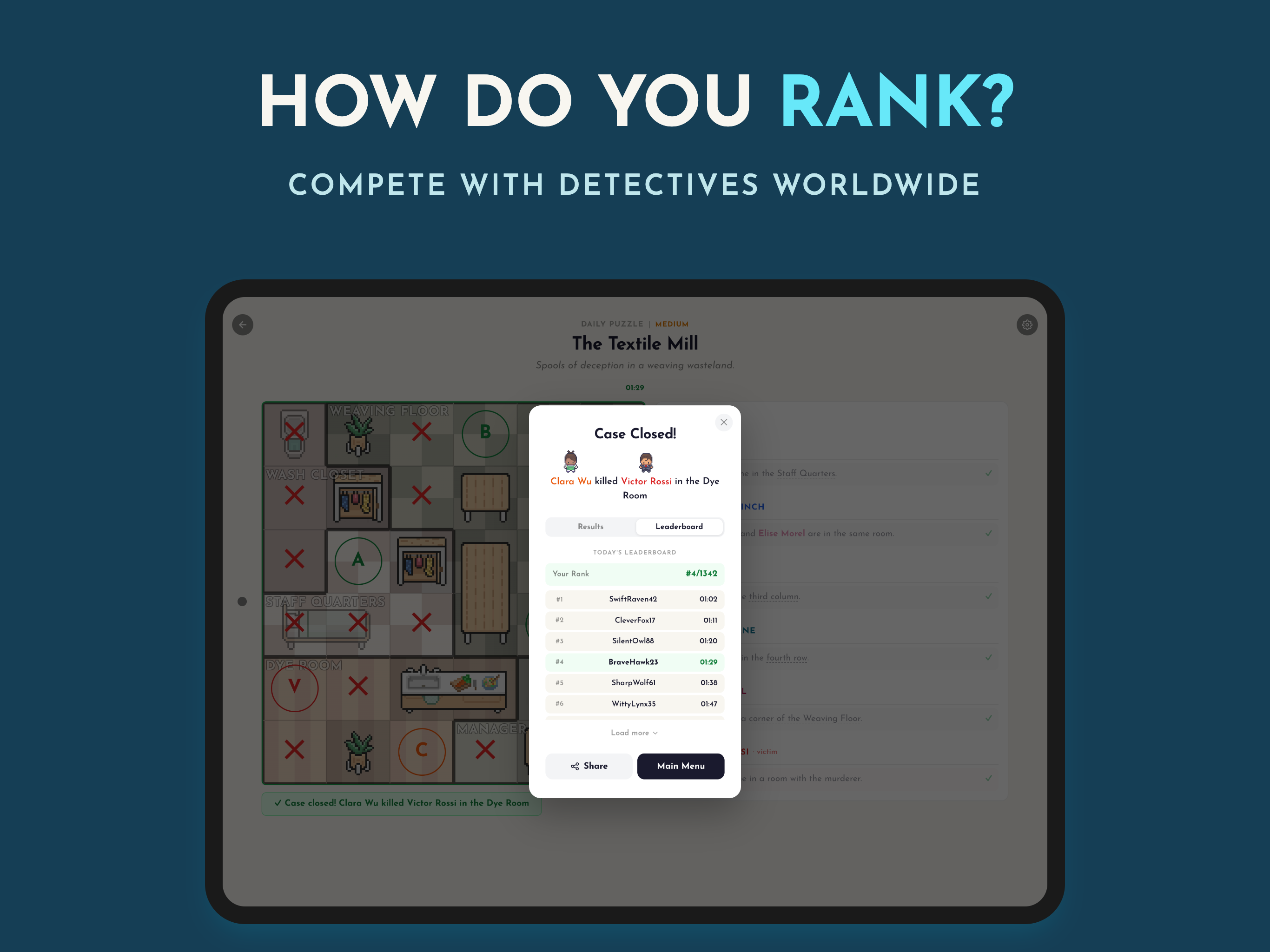 Murder Matrix: Logic Puzzles screenshot 12