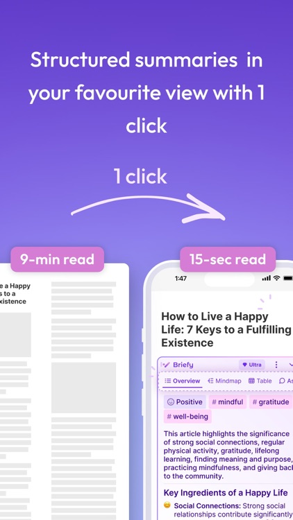 Briefy - AI summary on Safari
