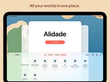 Alidade iPad screenshot