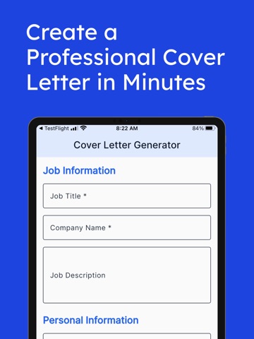Resume Builder Pro iPad screenshot