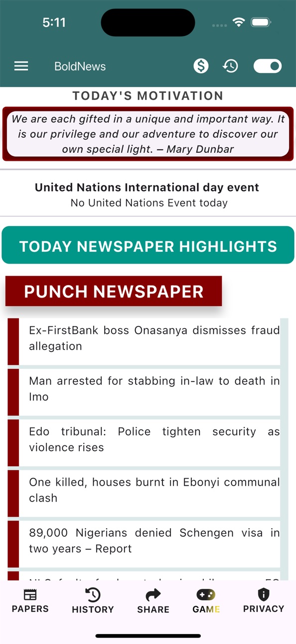 iPhone screenshot
