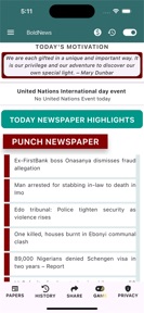 Nigerian Newspapers Summary screenshot