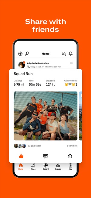Screenshot of Strava: The Social Fitness Network