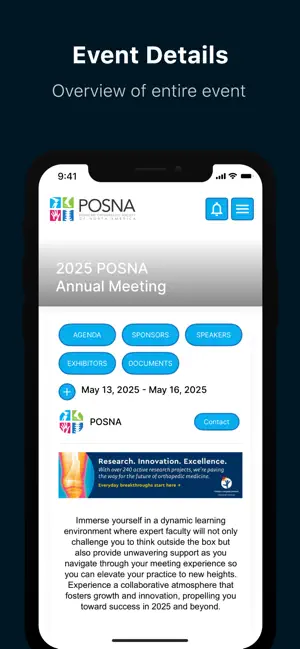 POSNA Meetings screenshot 1