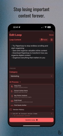 Paperloop screenshot