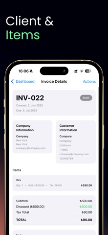 Simplio Invoice Generator Screenshot 2 of 7