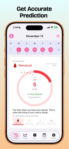 Ovara Period & Cycle Tracker Screenshot 3 of 8
