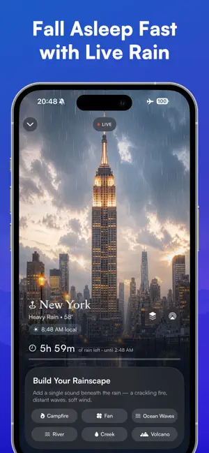 Live Rain Sounds for Sleep screenshot 2
