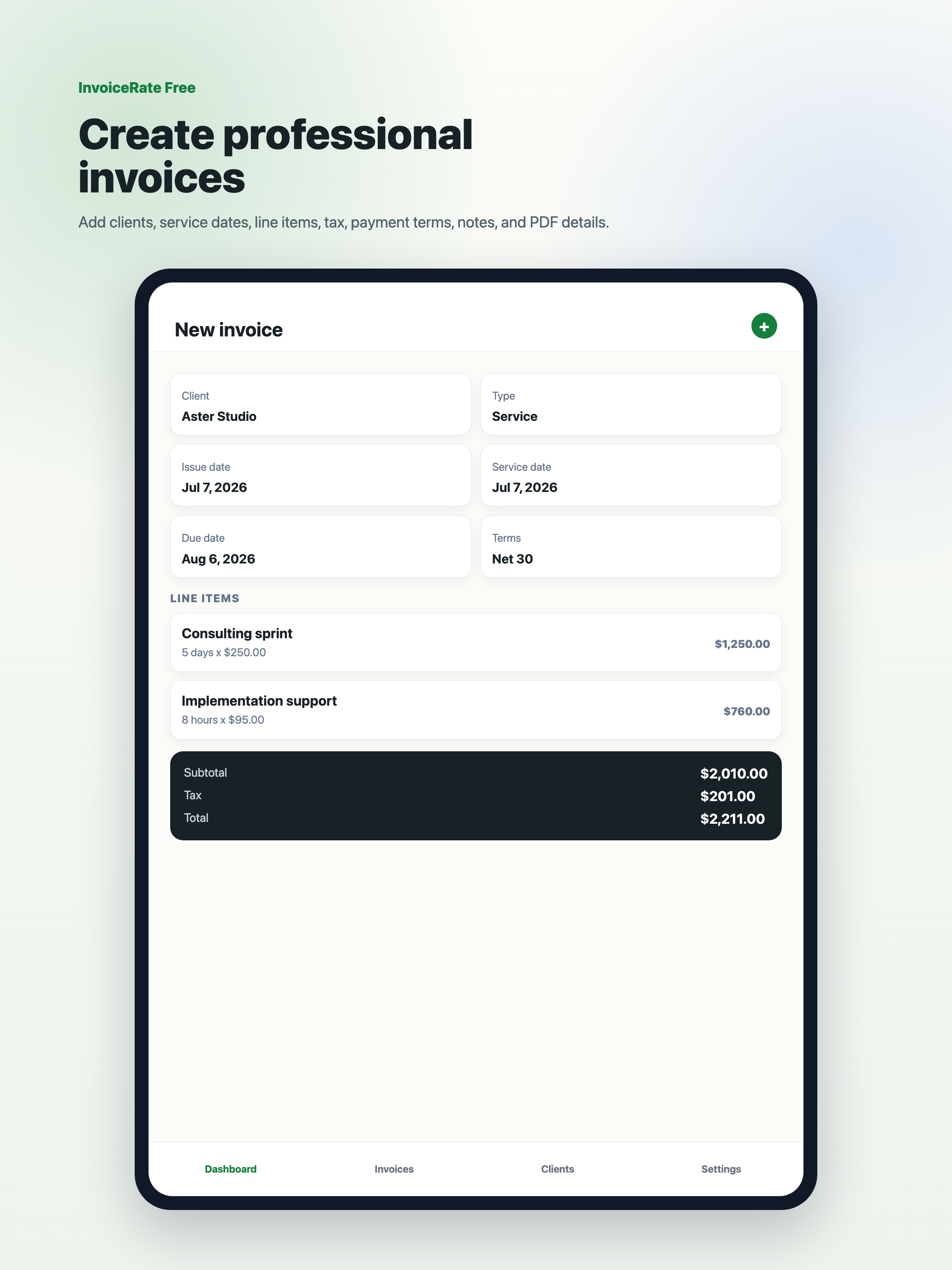 InvoiceRate App screenshot 14