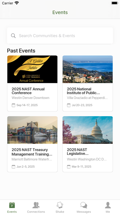 NAST Events iPhone screenshot 2 - Business app