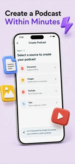 PodRise: Listen with AI iPhone screenshot 3