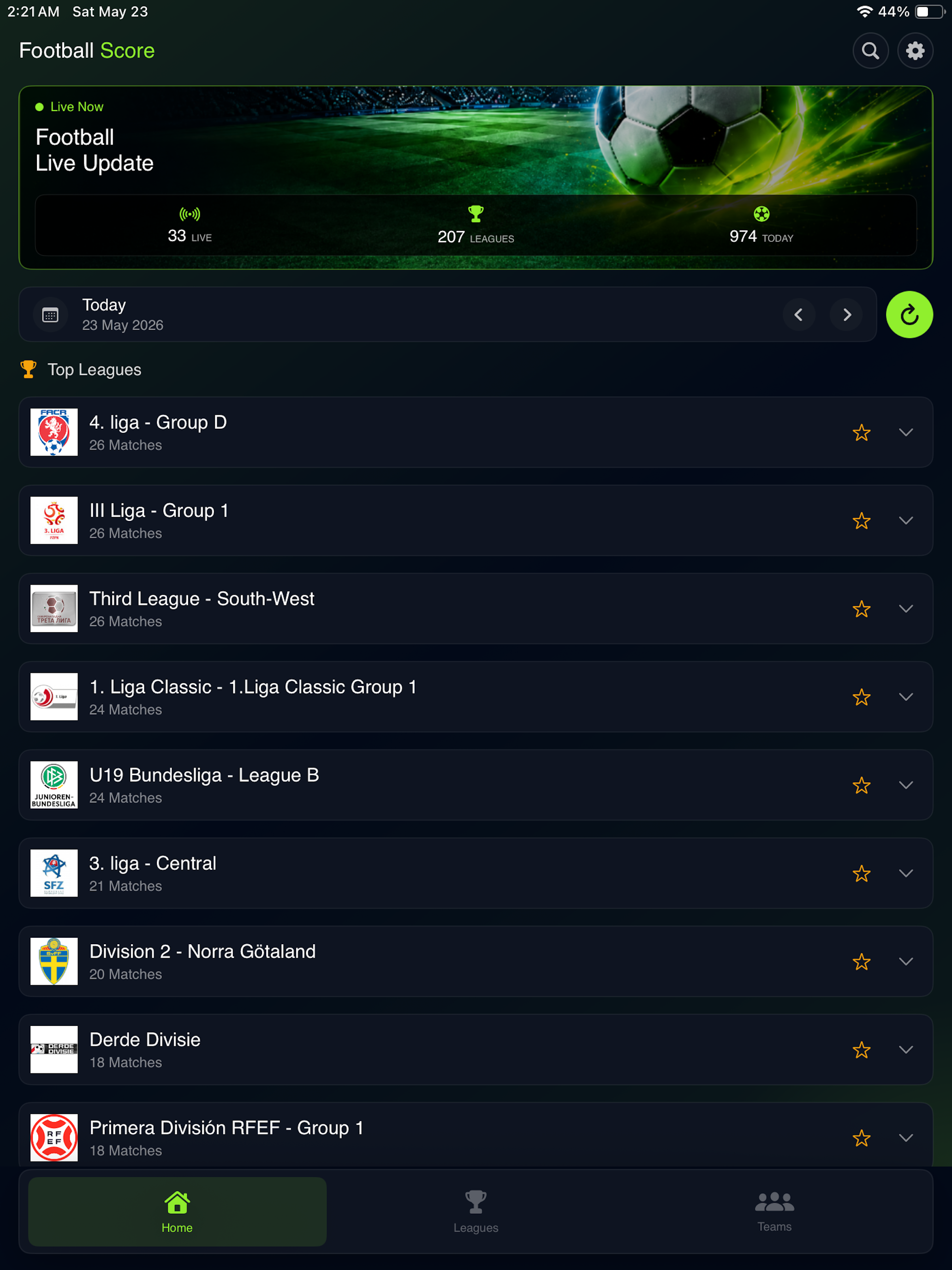 Football Live Score: Match Hub