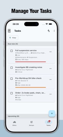 Bike Setup Tracker Screenshot 6 of 8