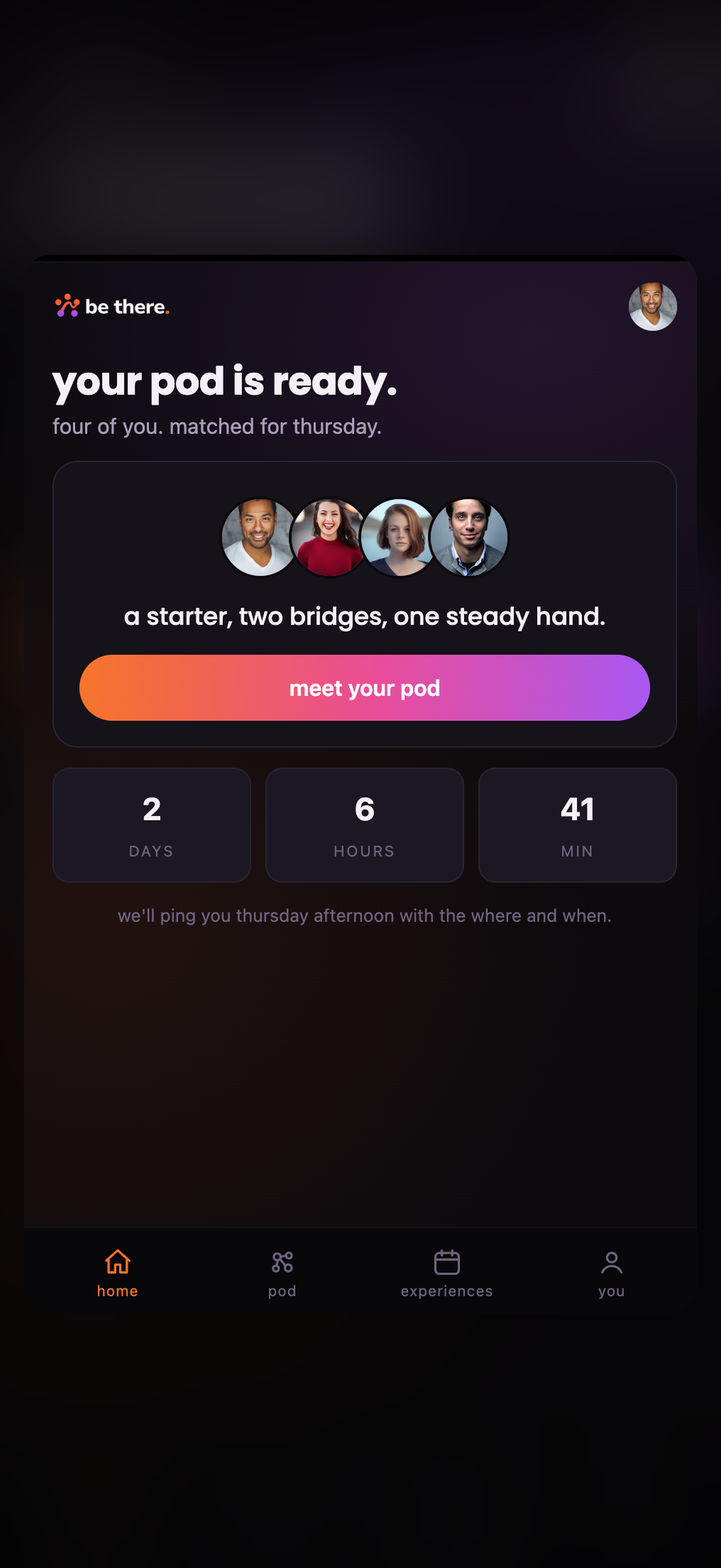 be there — find your people screenshot 2