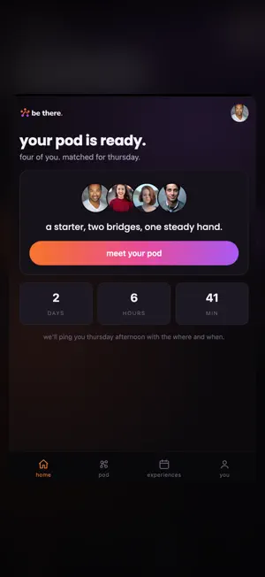 be there — find your people screenshot 2