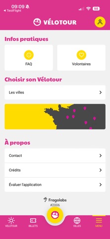 Vélotour 2026 screenshot