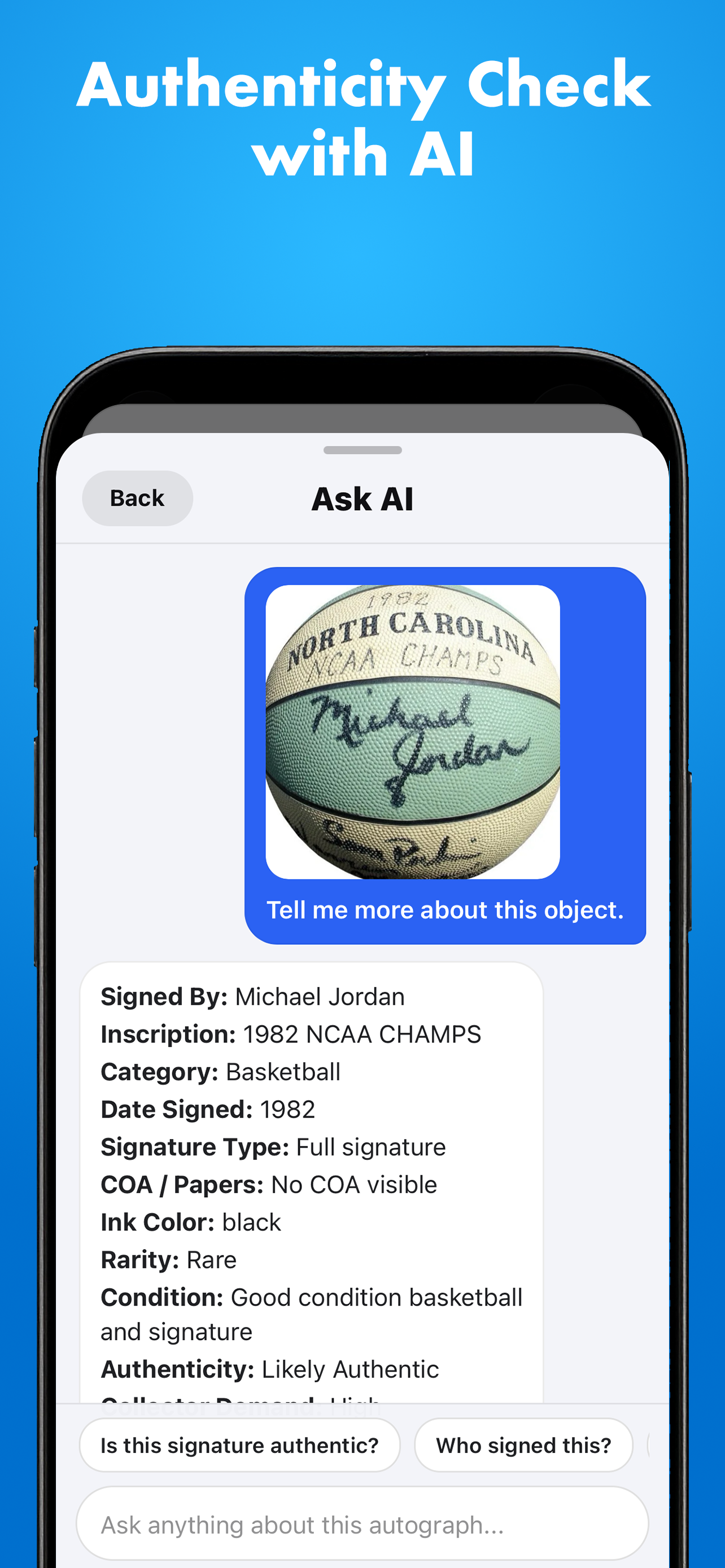 Autograph Identifier: AI Scan