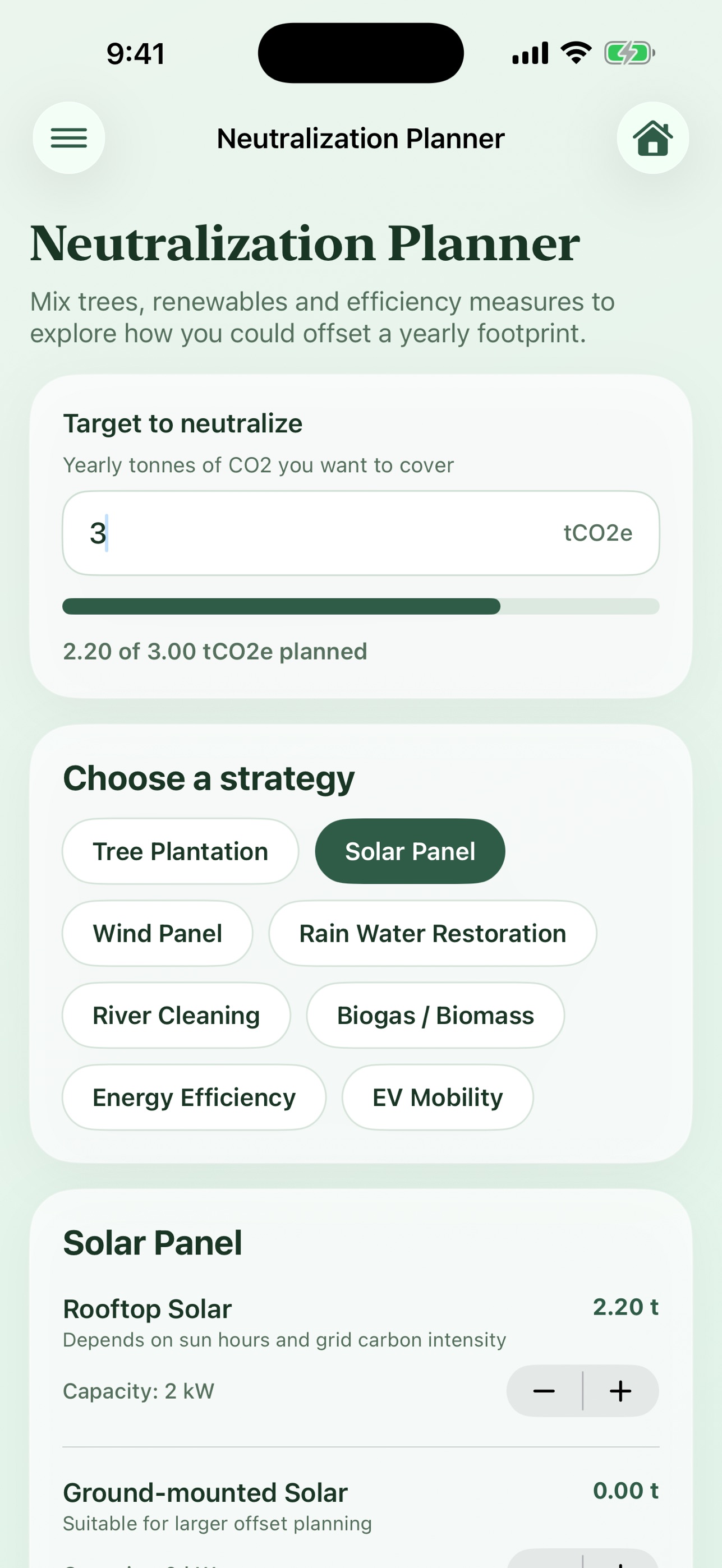 Screenshot 4 of Carbon Footprint Calculator