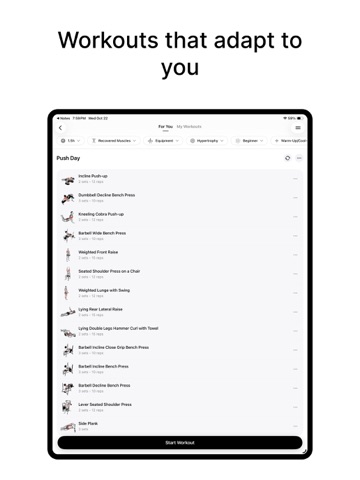 Metryc AI: Calories & Workouts iPad screenshot