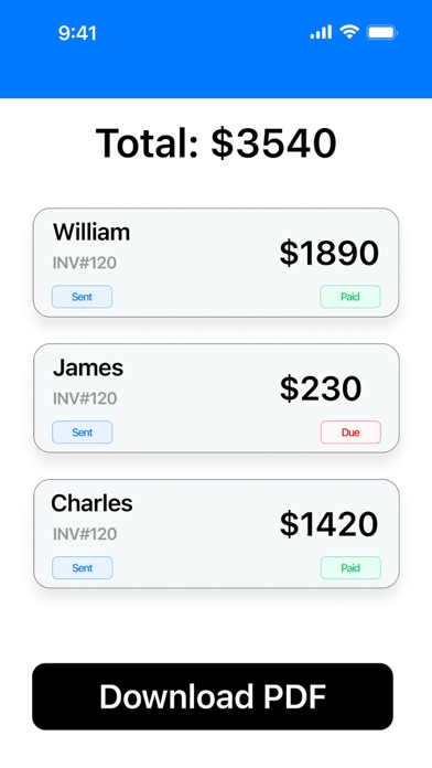 Invoice Maker: Easy Estimates Screenshot 3 - AppWisp.com