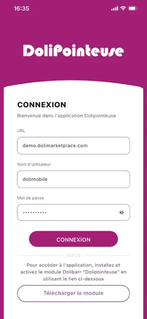 DoliPointeuse pour Dolibarr screenshot 1
