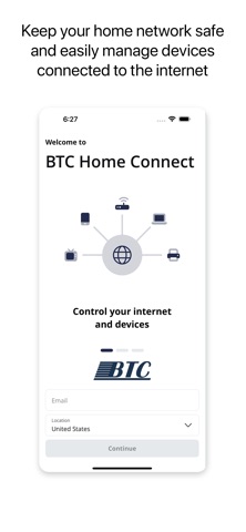 BTC Home Connect iPhone screenshot