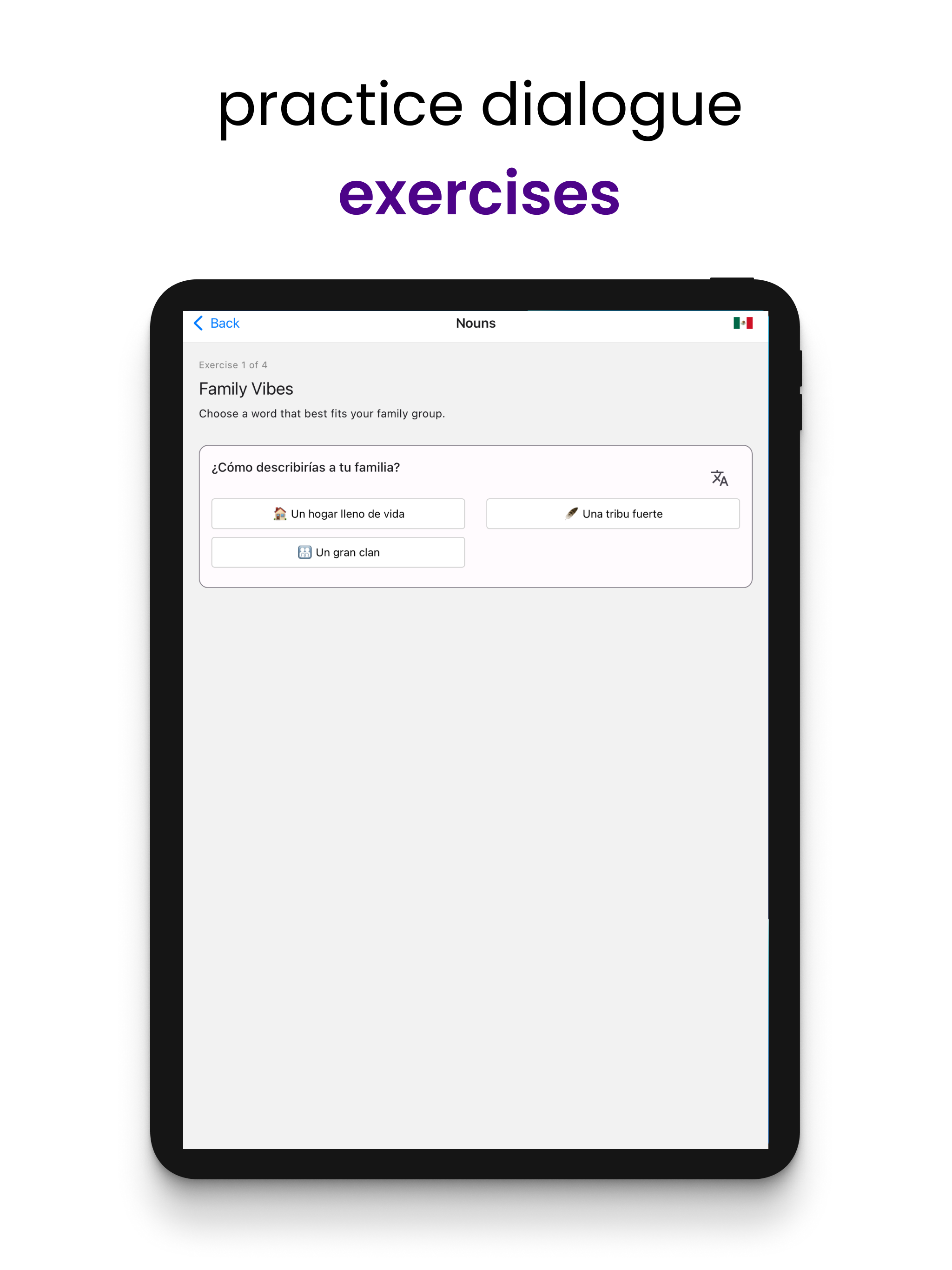 LingoTable: Practice Cards