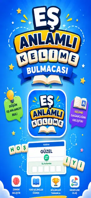 Eş Anlamlı Kelimeler Bulmacası screenshot 1