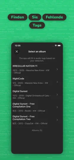 Screenshot von Evertag: Musik Tag Editor auf dem iPhone 4