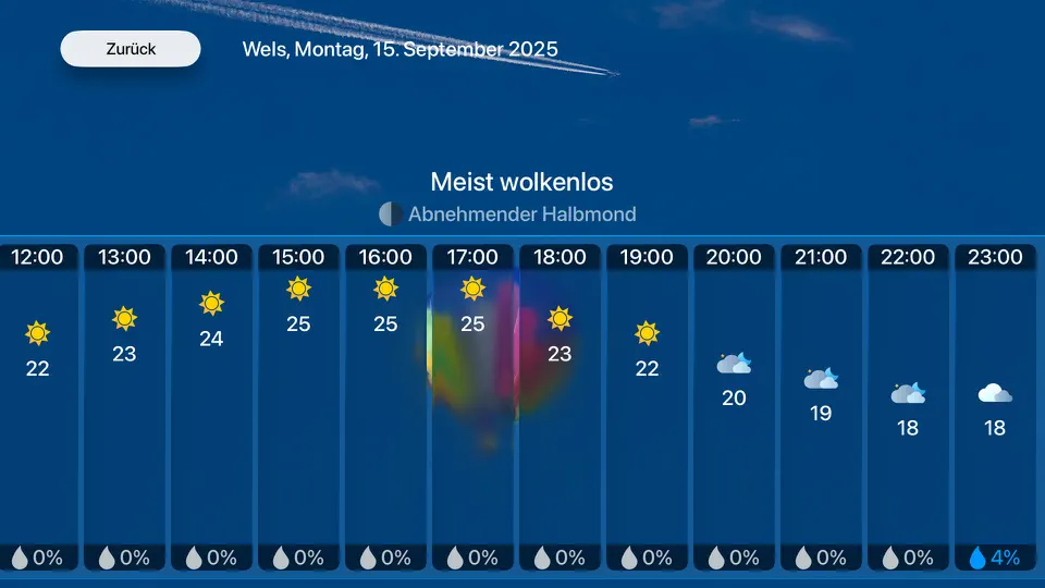 Screenshot von MWetter TV - Wetter Vorhersage auf dem iPhone 2