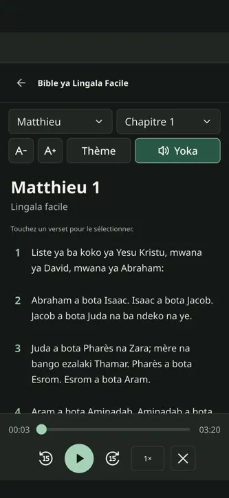 Bible Lingala Facile screenshot 2