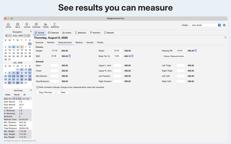Weightmania Pro screenshot
