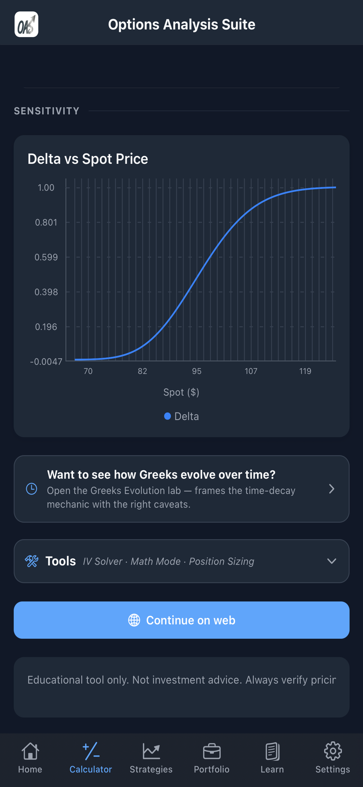 Options Analysis Suite