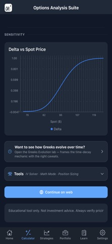 Options Analysis Suite screenshot