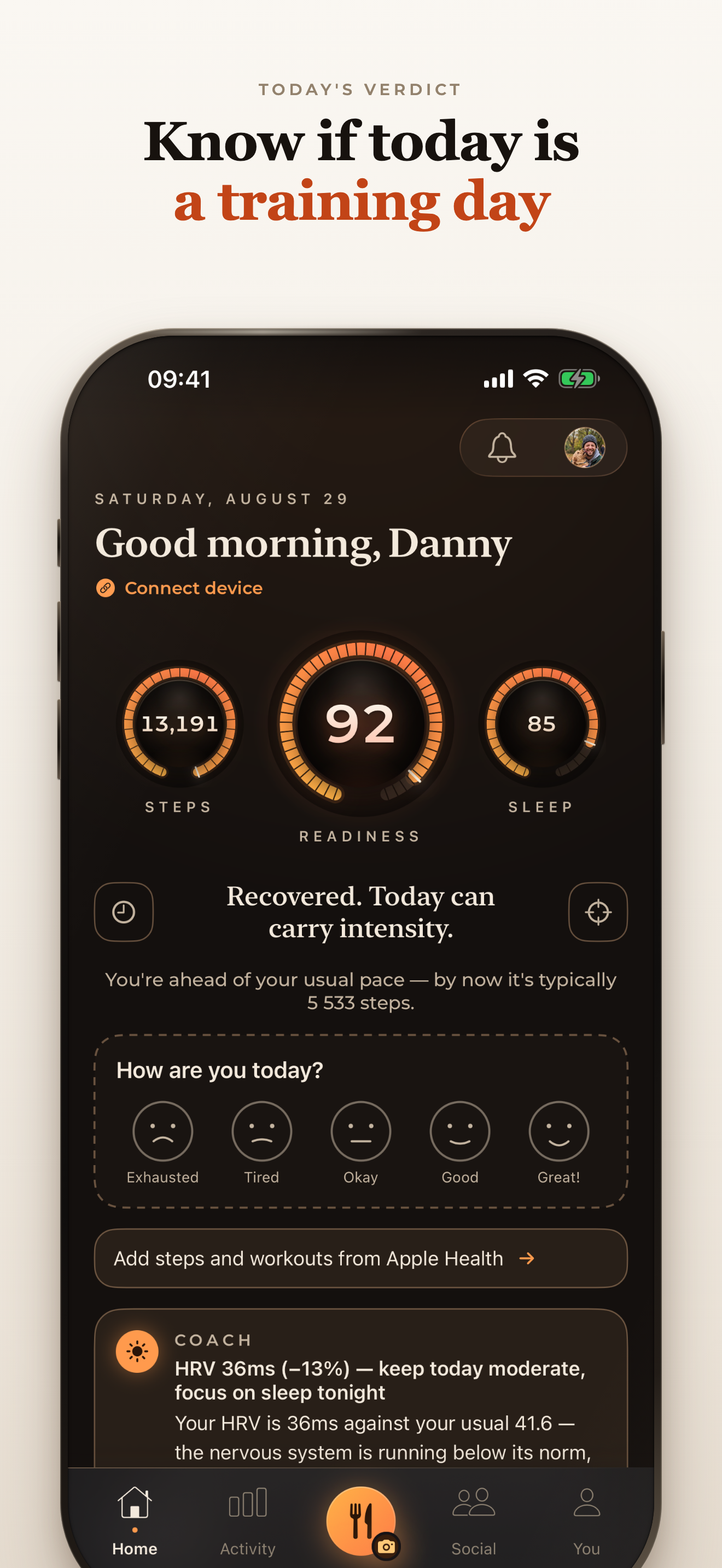 Corio: Cardio Age & Recovery screenshot 2