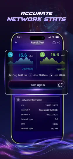 Screenshot von Internet Speed Test & Analyze auf dem iPhone 3
