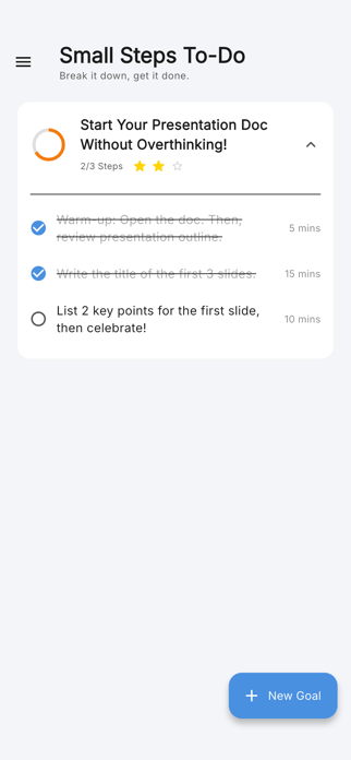 Small Steps To-Do Screenshot 4 of 7