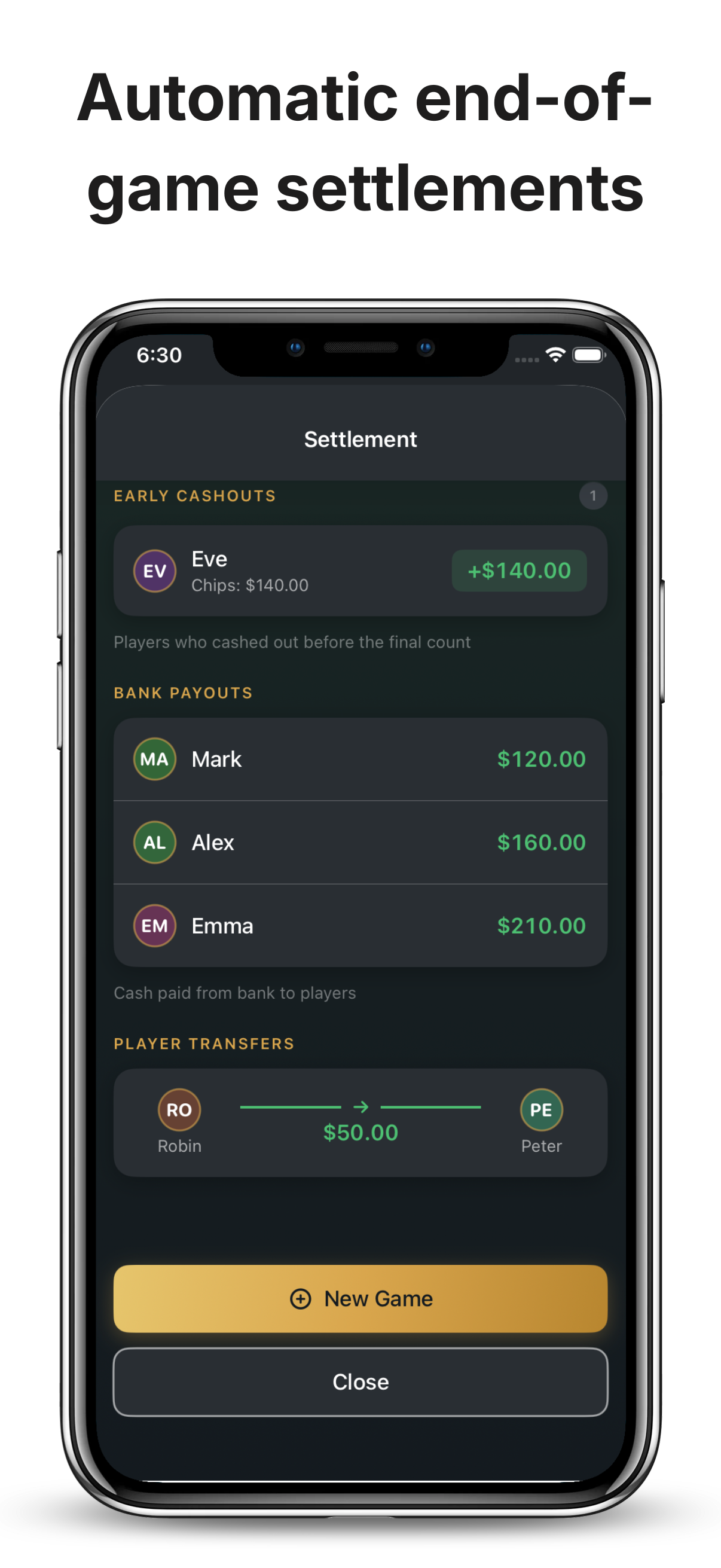 Poker Home Game Banker