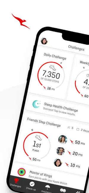 Qantas Wellbeing iPhone screenshot 1