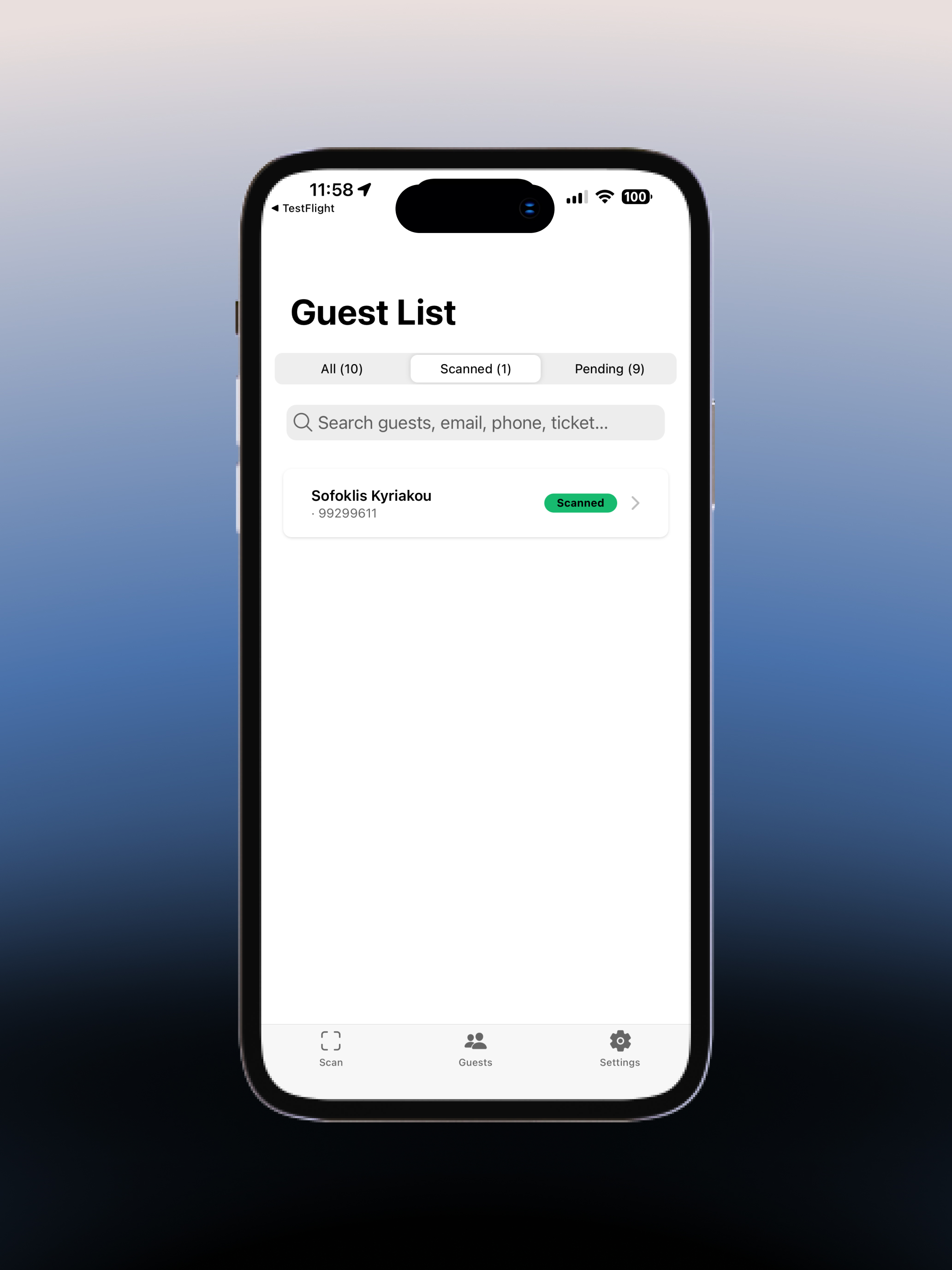 Klisto Ticket Scanner screenshot 4