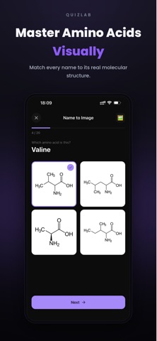Amino Acid Quiz: QuizLab screenshot 4