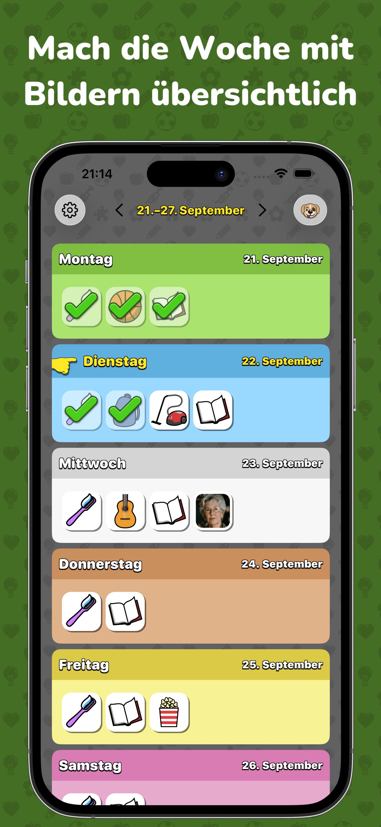 Screenshot 1 of Visueller Wochenplan