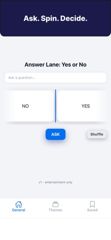 Answer Lane: Yes or No Screenshot 2 of 4