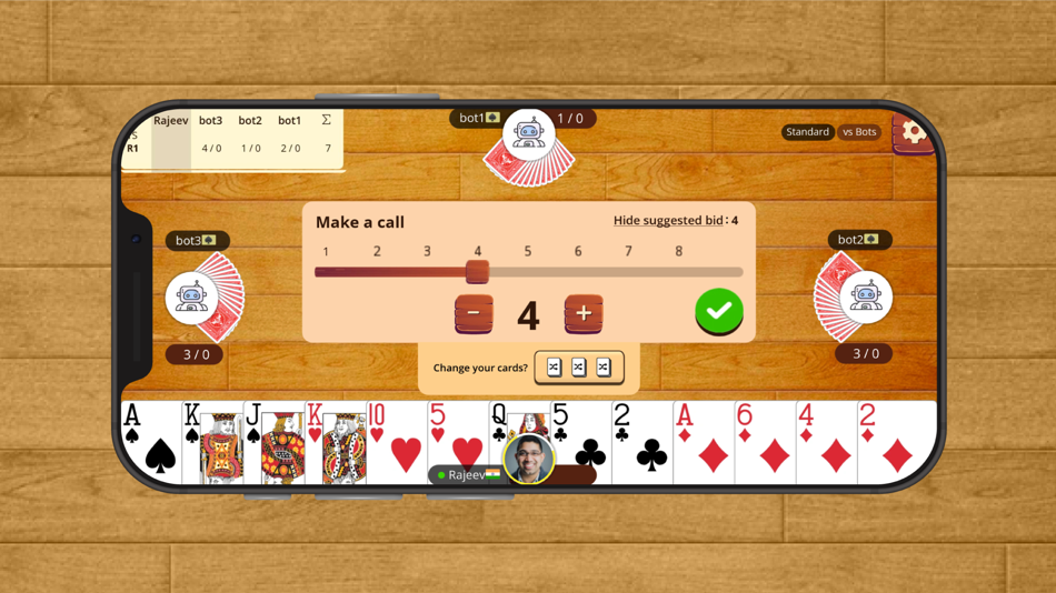 #3. Callbreak : Card game (iOS) 由: Teslatech