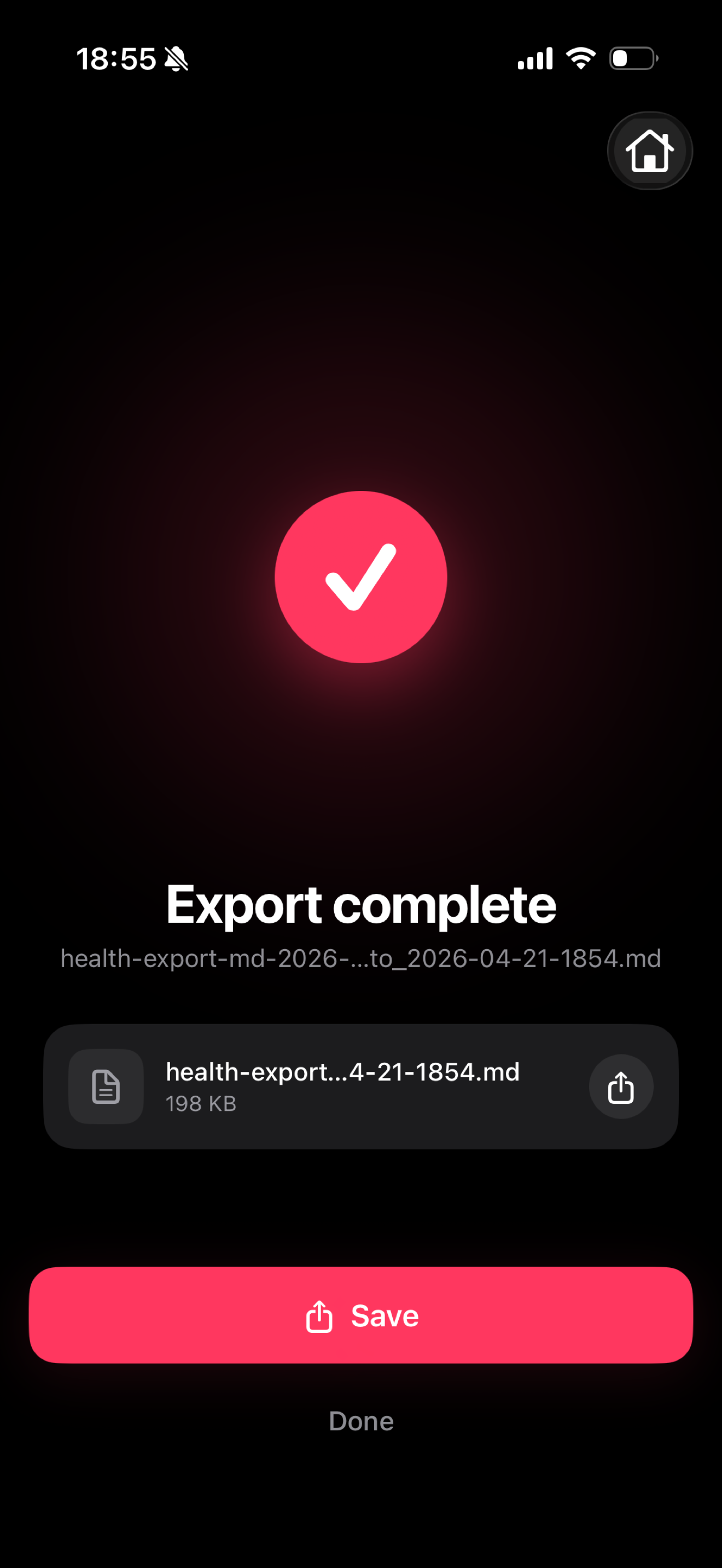 Health Export Kit screenshot 5